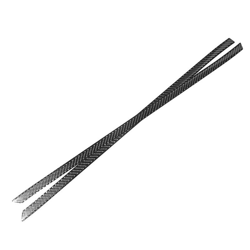 2Pcs Carbon Fiber Rear Door Decorative Strips Cover Trim for Suzuki Grand Vitara