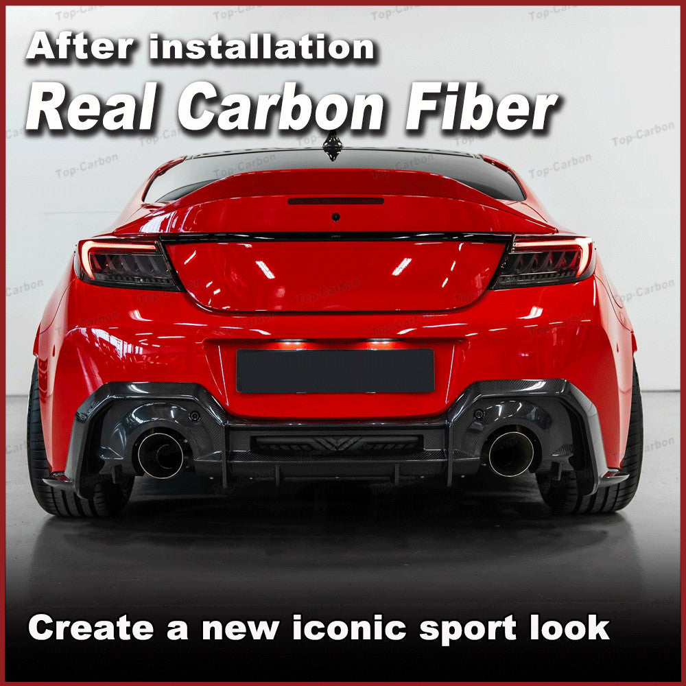 REAL Carbon Fiber Rear Lip Diffuser Fit for Toyota GR86 ZN8 for Subaru BRZ ZC8 22-24