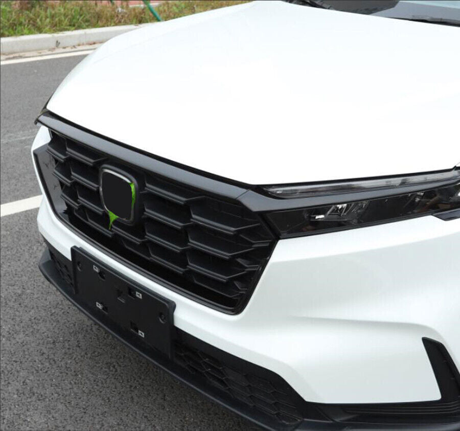 For 2023-24 for Honda CR-V Glossy Black Front Bumper Grille Lower U Shape Trim Strip