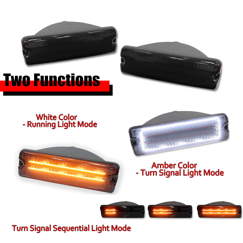 Smoke signal sequence stop light suitable for 91-93 for Dodge D150 D250 D350 W150 W250- v
