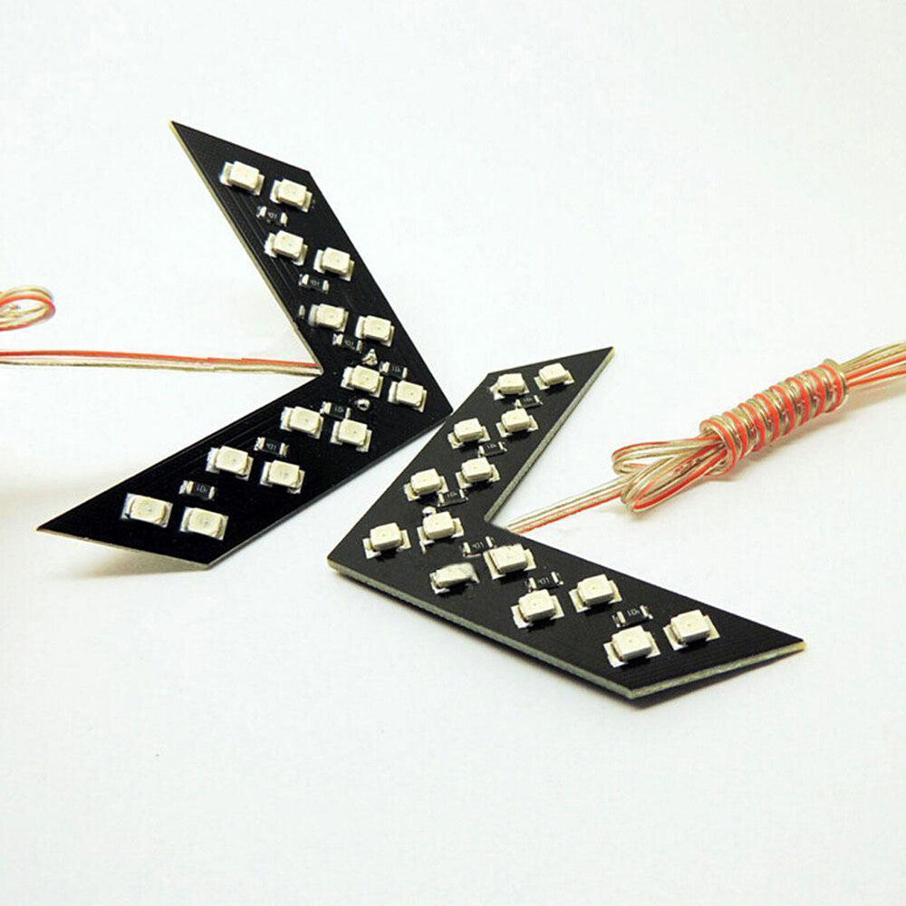 2x Car Auto Side Rear View Mirror 14-SMD LED Lamp Turn Signal Light Accessories