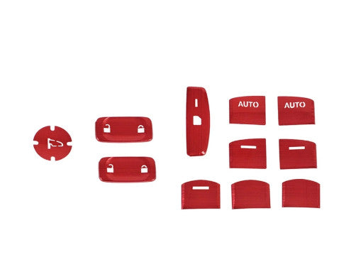 for Honda for Civic 10th 2016-2020 Door Window Lift Switch Sequin Red Lid Cover Trim
