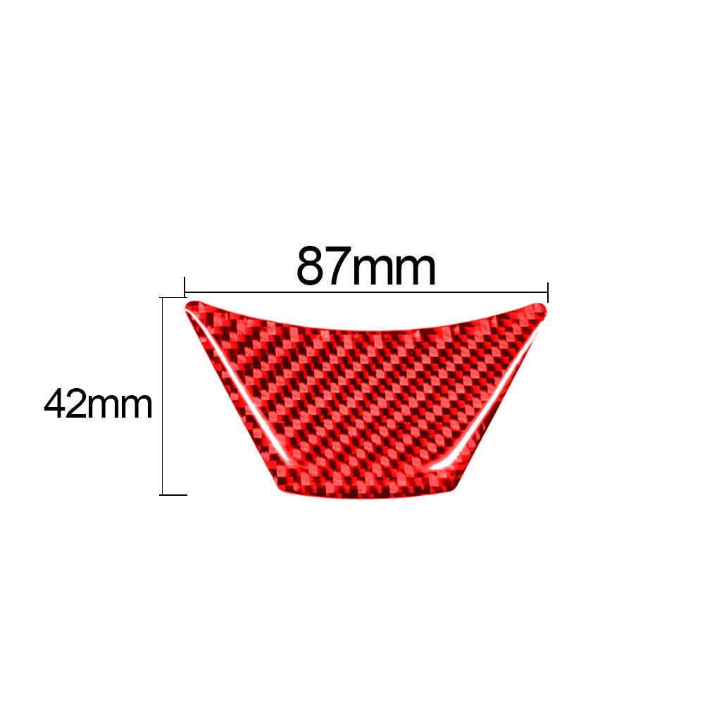 for Toyota for Corolla 2014-2018 Red Carbon Fiber Lower Steering Wheel Cover Trim