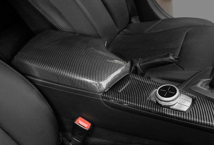 for BMW 3 4 Series GT 2013-2019 Carbon Fiber Central Console Armrest Box Trim