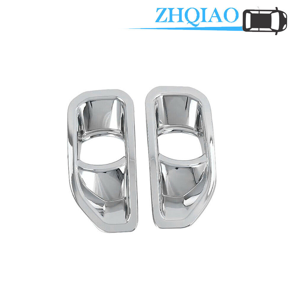 Front Fog Light Lamp Frame Decoration Chrome Cover Trim Fit for Jeep for Wrangler JL 18