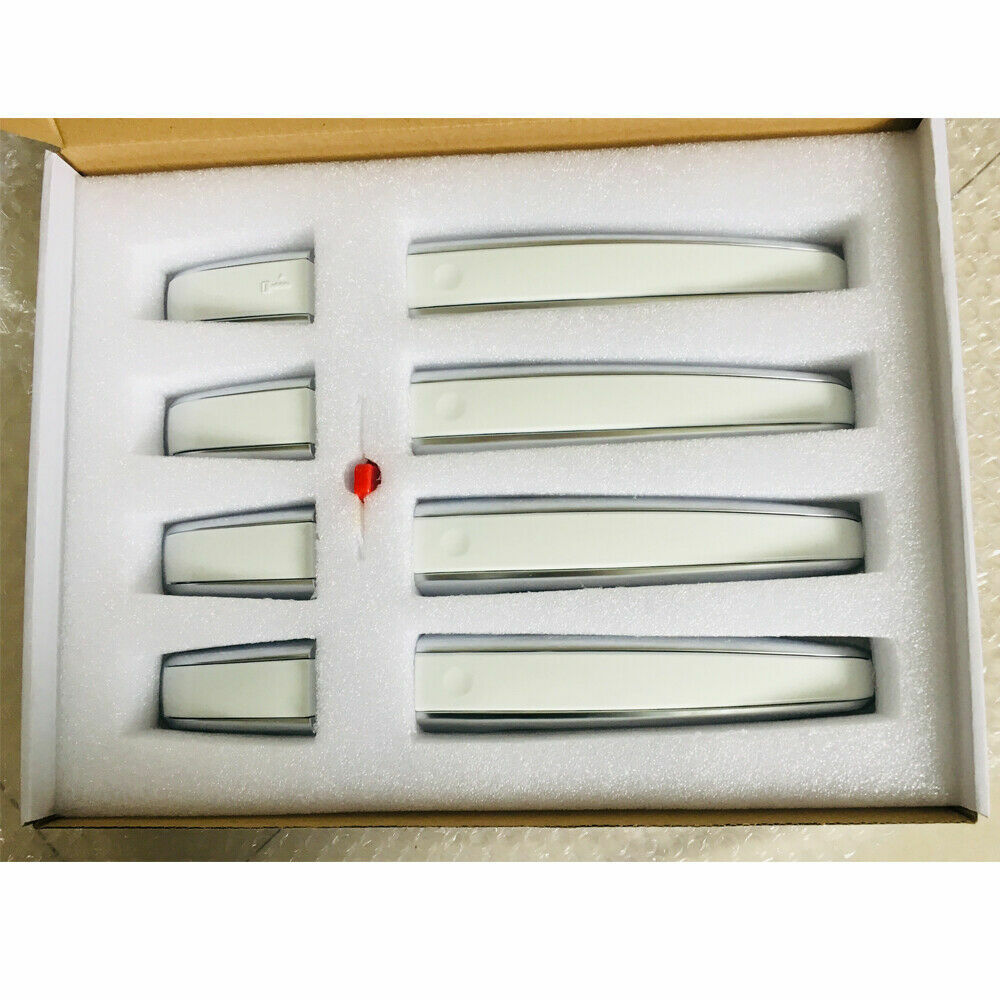 Door Side Handle Cover Replace Fit for Range Rover L405 2013-2022 White+Silver