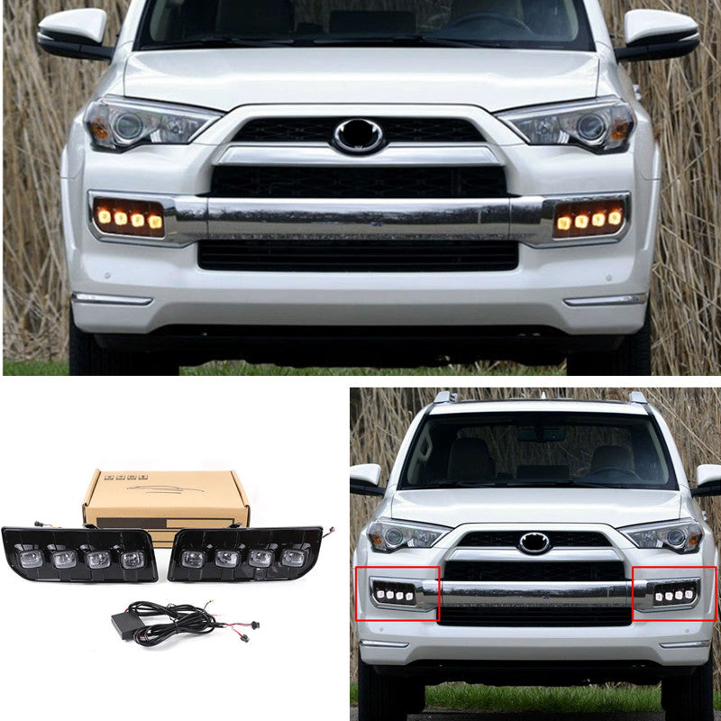Suitable for 2014-2024 for Toyota 4Runner LED DRL Daytime Running Light Kit (2 Fog Lights)