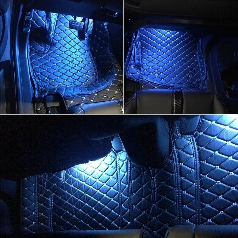 LED 4 Foot Decorative Light Atmosphere Lamp Lights Ice blue 12V for Honda v