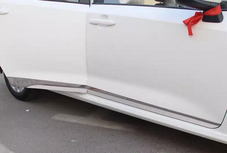 for Toyota for Corolla 2019-2023 Chrome S.Steel Side Skirts Door Panel Trim Covers