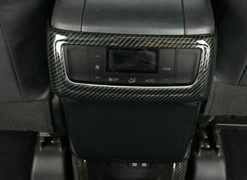 Carbon Fiber ABS Inner Rear Air Vent Outlet Trim for Toyota Highlander 2014-2019