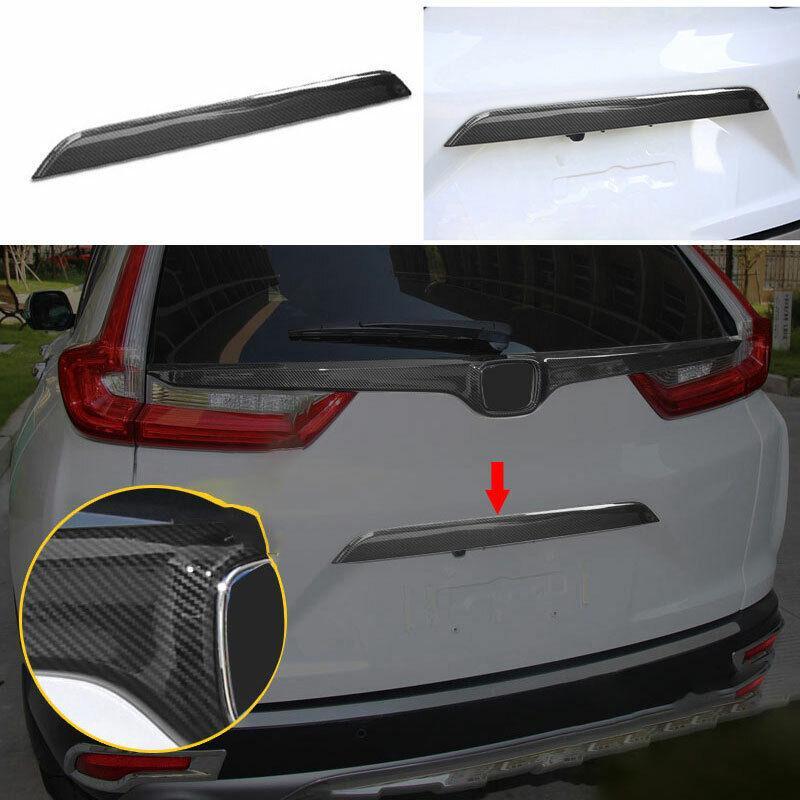 Carbon Fiber Tail Door Trunk Lid Strip Trim 1PCS for HONDA CR-V CRV 2017-2021