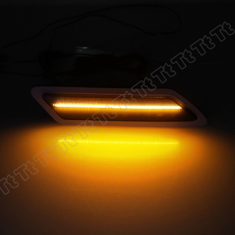 LED front bumper reflector lights side marker lights for 2012 - 15 for 320i 328i 335i - v