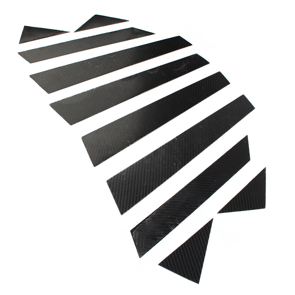 10 Pcs Car Exterior Door Window B Pillar Post Cover Trim for Audi A4 2017-2022