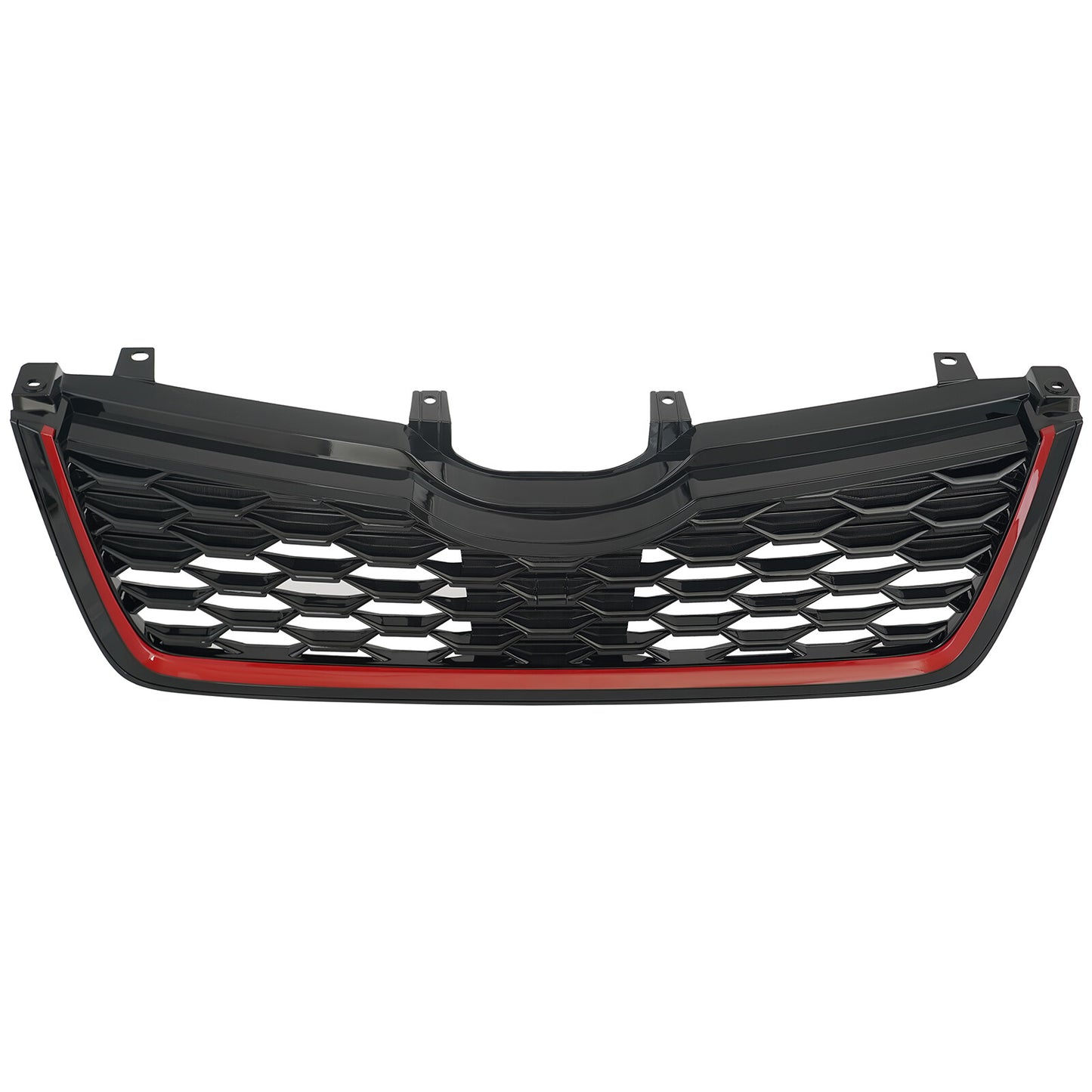 Front bumper lower honeycomb grille with red trim for 2019 - 2021 for Subaru Forester - v