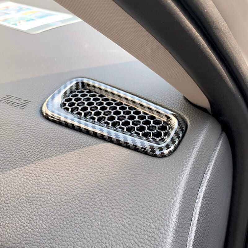 2PCS for Honda for Civic 22-2024 Dashboard Air Vent Cover Trim Carbon fiber Style