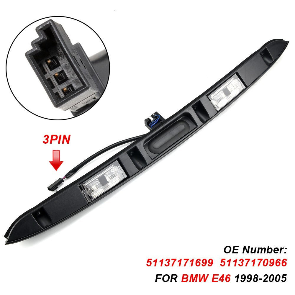 Car License Plate Light with Trunk Switch for BMW E46 3 Series 320i 323i 325i