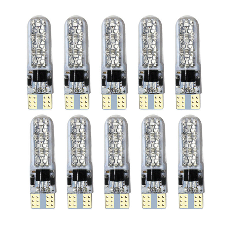 10 T10 194 168 RGB Multicolor LED Bulbs with RF Remote Car Parking Lights v