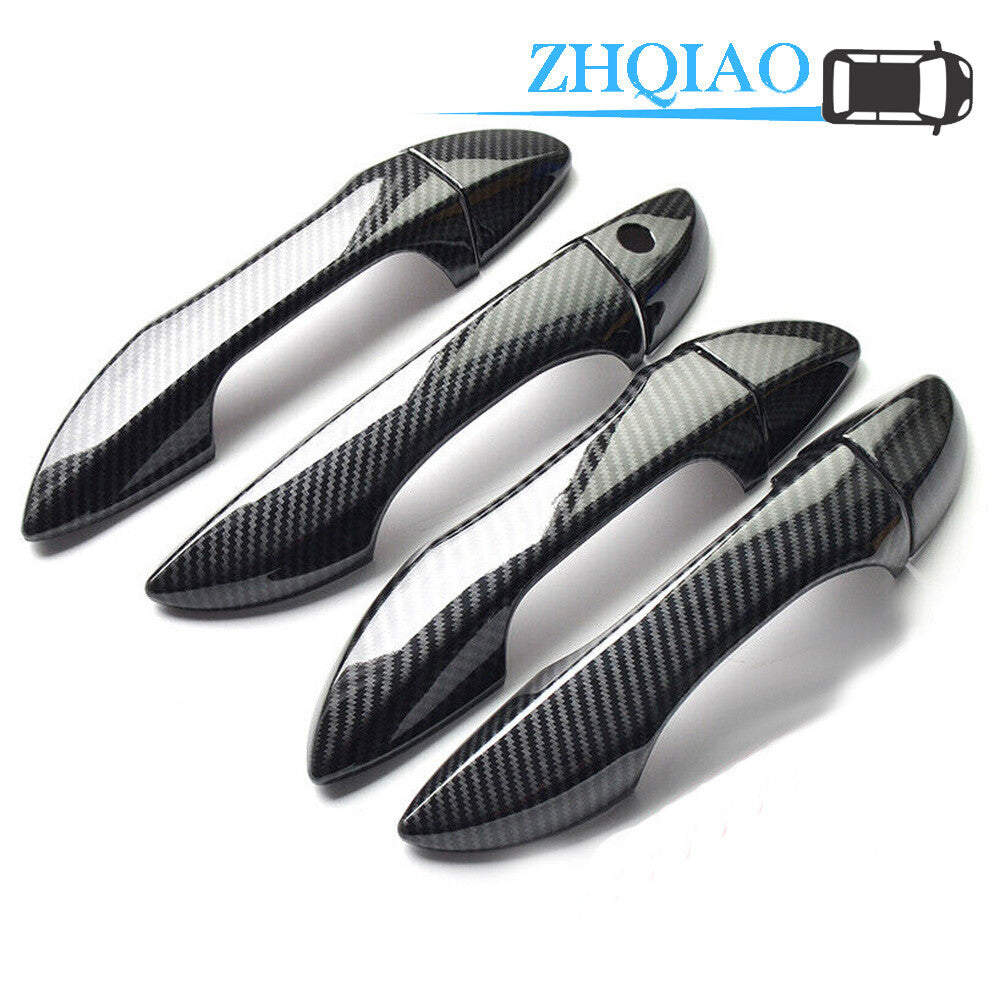 Carbon Fiber Side Door Handle Covers Trim Fit for Toyota for Corolla 14-18