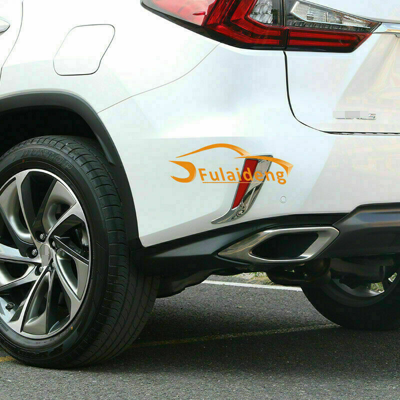 for Lexus RX350 RX450H 2016-2019 ABS Chrome Rear Fog Light Lamp Frame Cover Trim