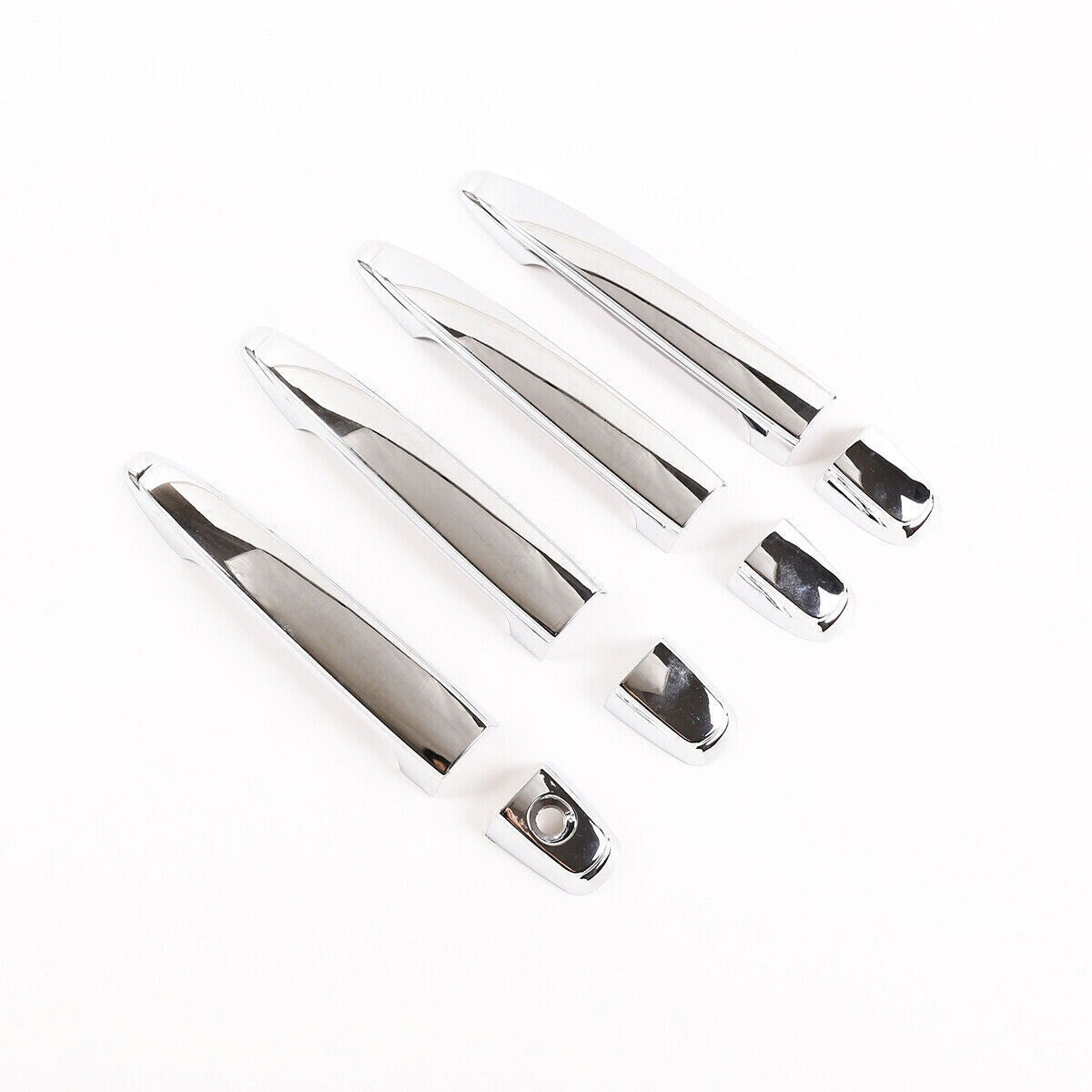 Fit For T@yota T@coma 2011-2015 Chrome ABS Side Door Handle Decorative Trim 8PCS