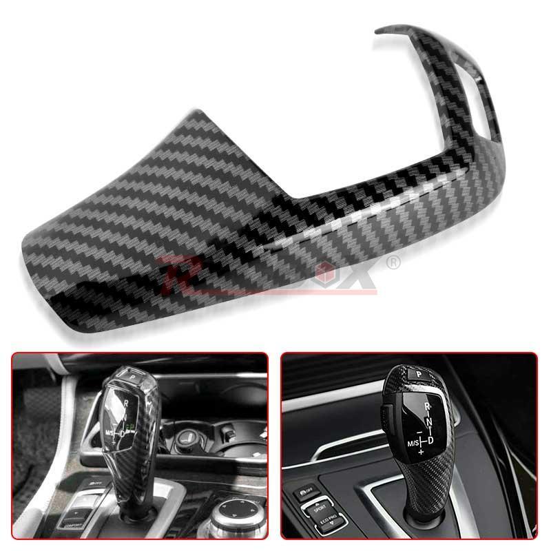 Carbon Fiber Gear Shift Head Cover Fit for BMW X3 X4 F20 F22 F30 F32 F10 F12