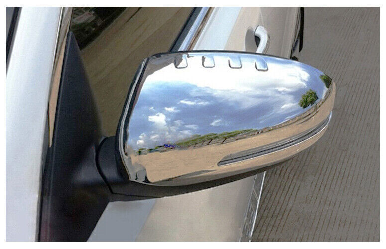 Fit For 2011-15 for Kia Optima K5 ABS Chrome Side Door Rear View Mirror Cover Trims