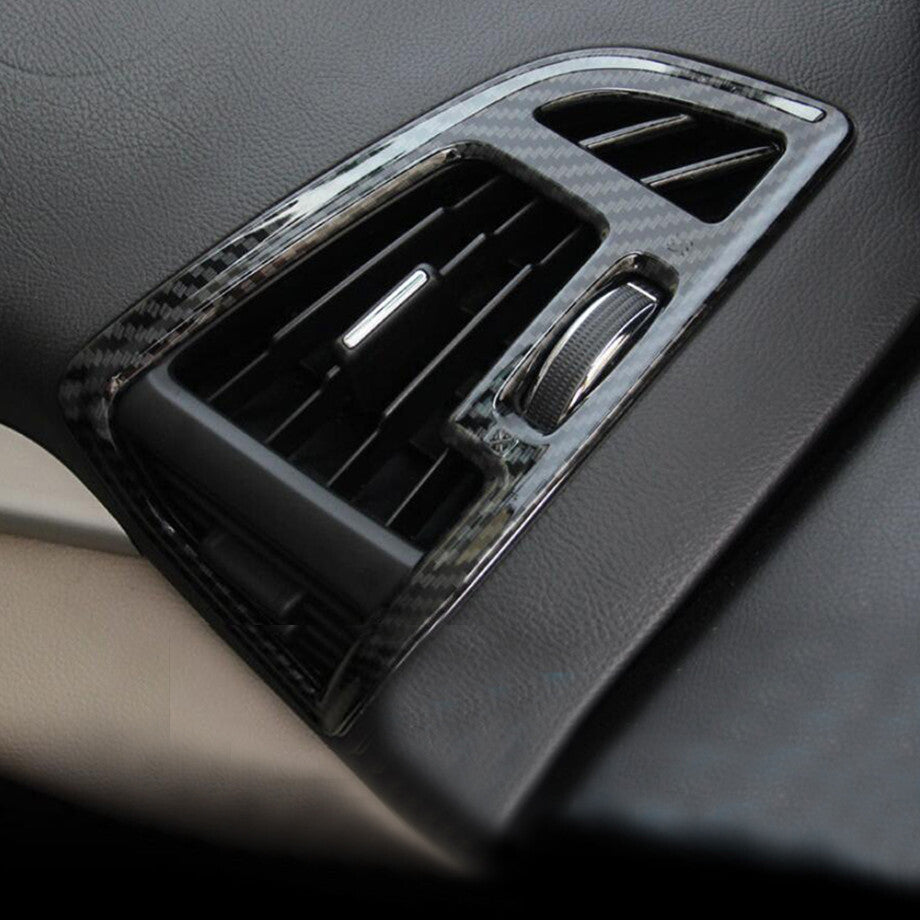 For Escape Kuga 13-2019 Carbon Fiber Side Air Vent Outlet Cover Frame Trim v