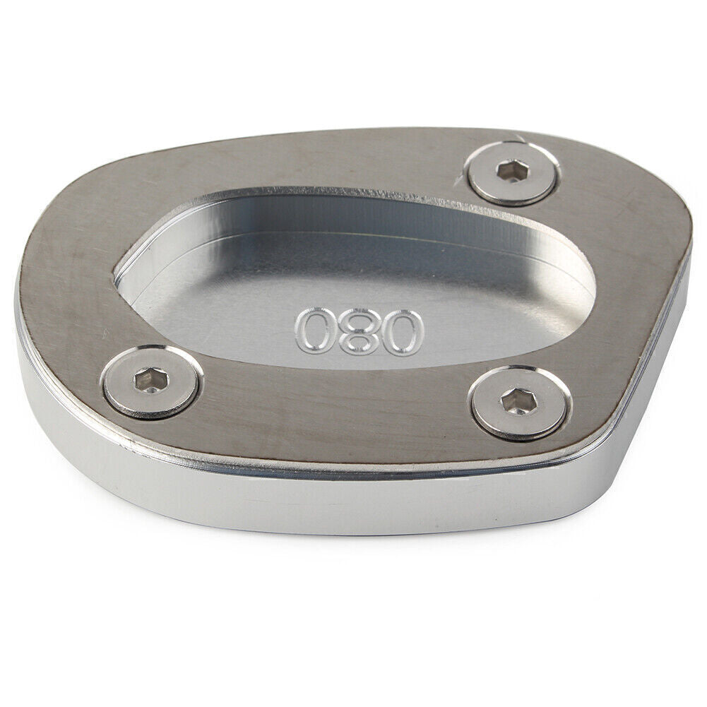 Silver Side Stand Extension Kickstand Enlarger Plate for Speed Twin 1200 2019-21