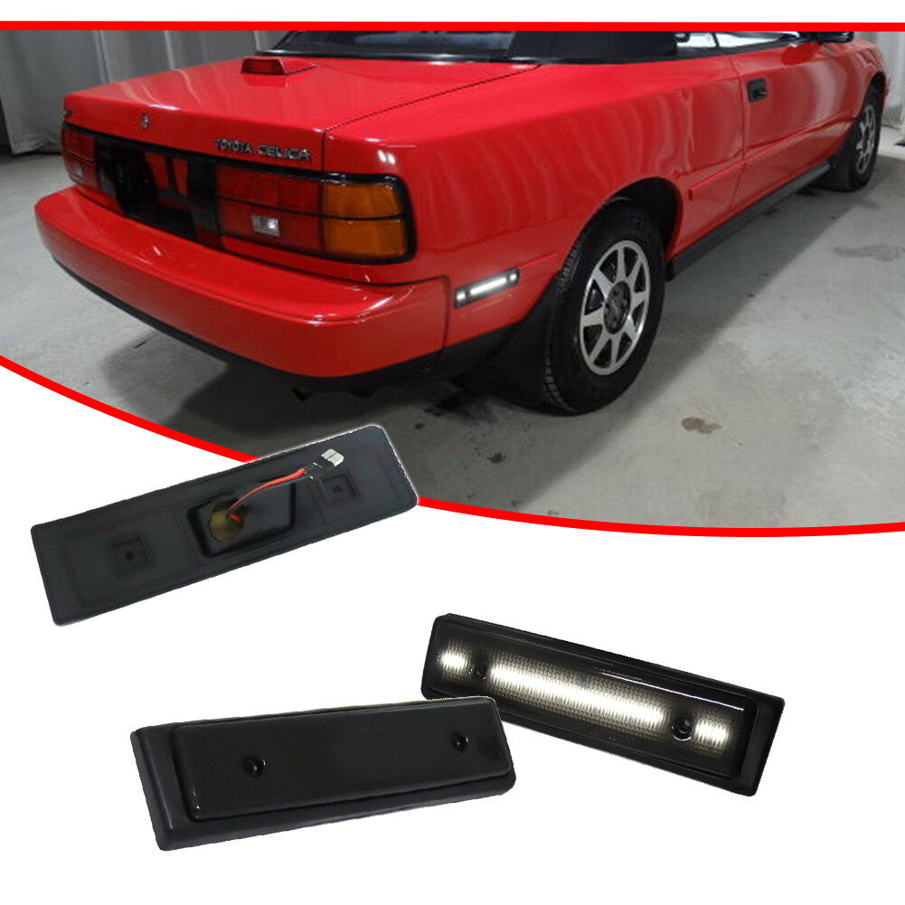 Suitable for 86-89 Celica GT/GTS smoke lens with all white LED rear marker light- v