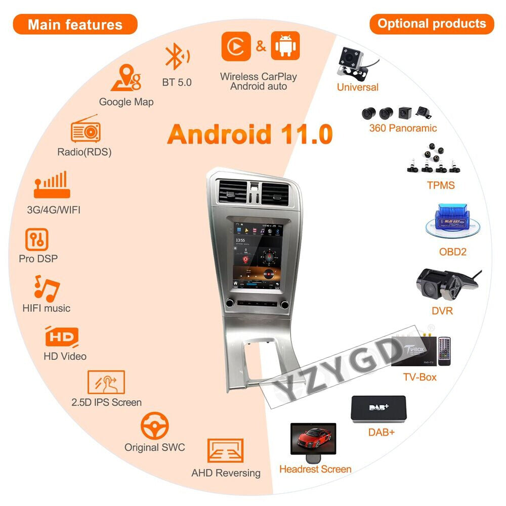 Android for Volvo XC60 2009-2017 Carplay Car Radio Stereo Receiver 128GB Screen