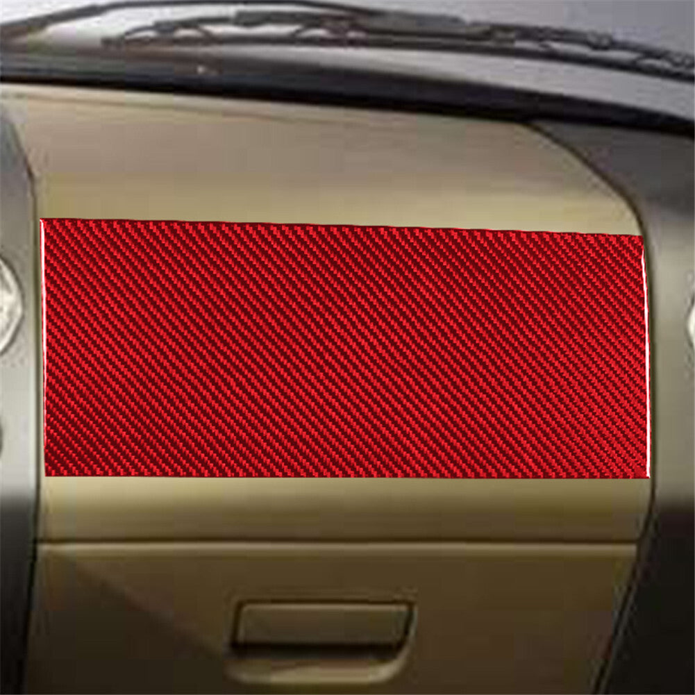 Carbon Fiber Interior Passenger Dashboard Cover Trim for Ford F150 FX4 04-08 Red
