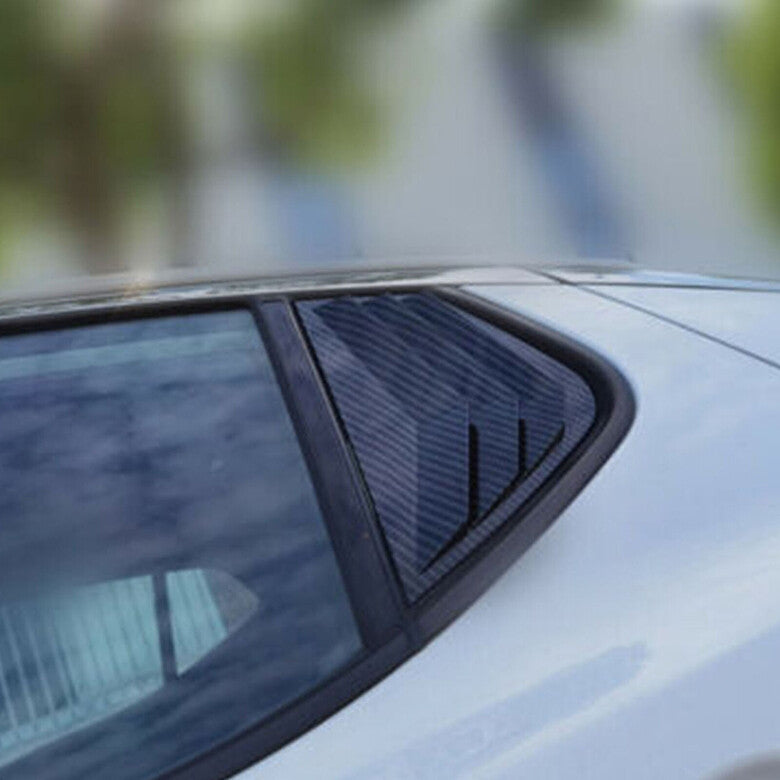 for Kia Optima 2011-2015 Carbon Fiber Side Vent Window Scoop Louver Cap Trim 2x