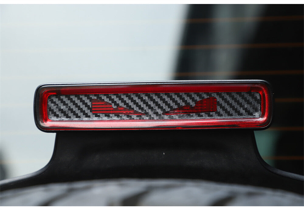 Carbon Fiber Third High Brake Light Sticker Cover for Jeep for Wrangler JL JT 2018+