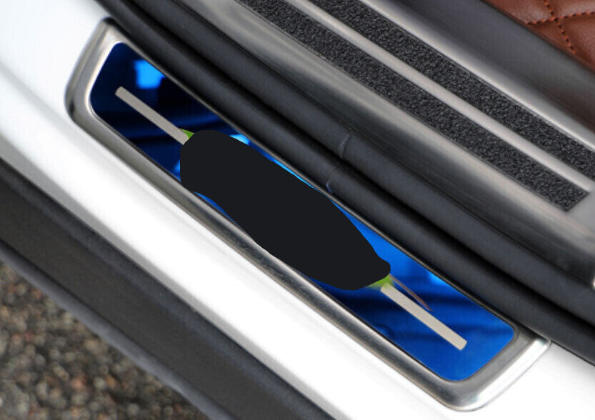 for Volvo XC40 19-23 Silver Steel Outer Door Sill Scuff Plate Cover Protector 4x