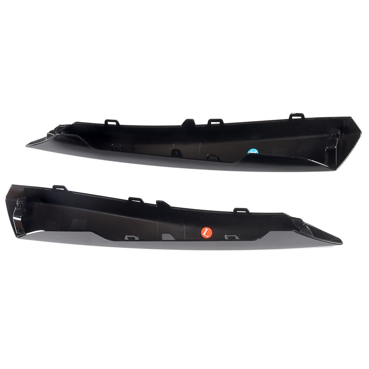 Pair Front Bumper Side Grille Black Insert Cover Trim Fit for Jaguar XF 12-2015