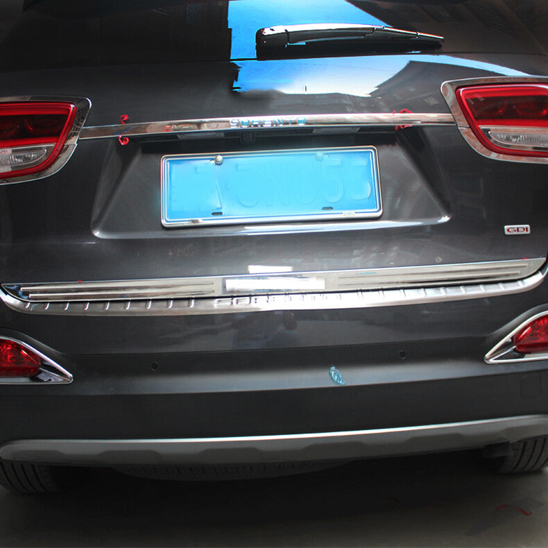 for Kia Sorento 2016-2018 S.Steel Chrome Tailgate Trunk Lid Protect Cover Trim