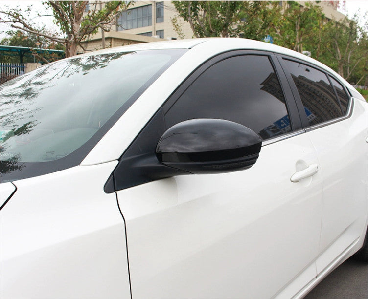 Bright Black Rearview Mirror Cover Trim 2pc For Altima 2019-2023 v