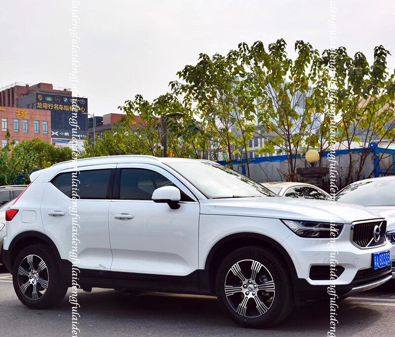 for Volvo XC40 2018-2024 ABS Chrome Window Visors Sun Rain Guard Vent Deflectors