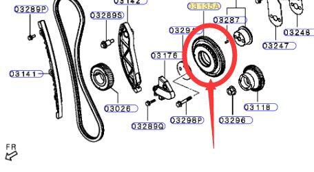 Injection Pump Idler Gear Assy fit for Mitsubishi PAJERO SPORT TRITON 4N15 2015