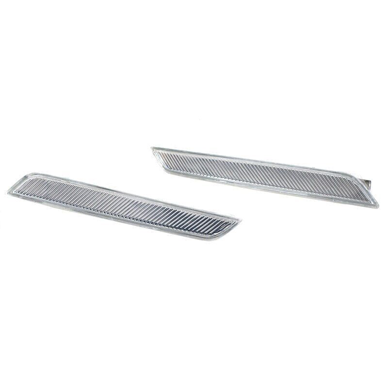 For X6 E71 E72 X5M 2008-2014 Pair Front Bumper Side Marker Reflector Lights v