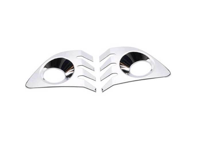 for Toyota for Corolla Cross 22-24 2X Chrome Front bumper Fog Light Lamp Decor Cover