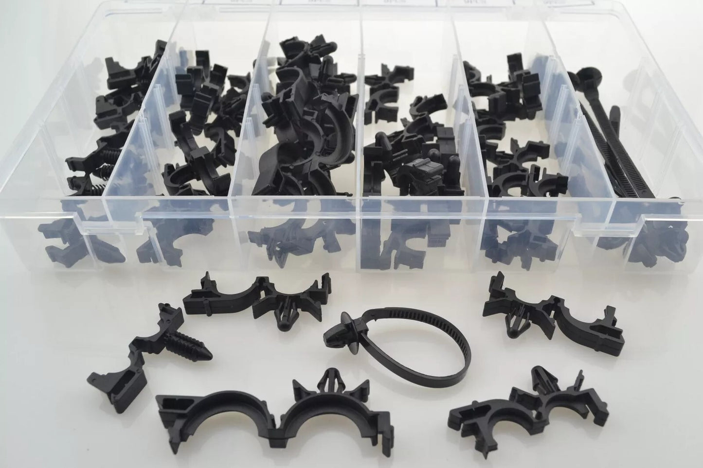 54 Pcs Car Body Wiring Harness Fastener Routing Clips Convoluted Assortment Kit