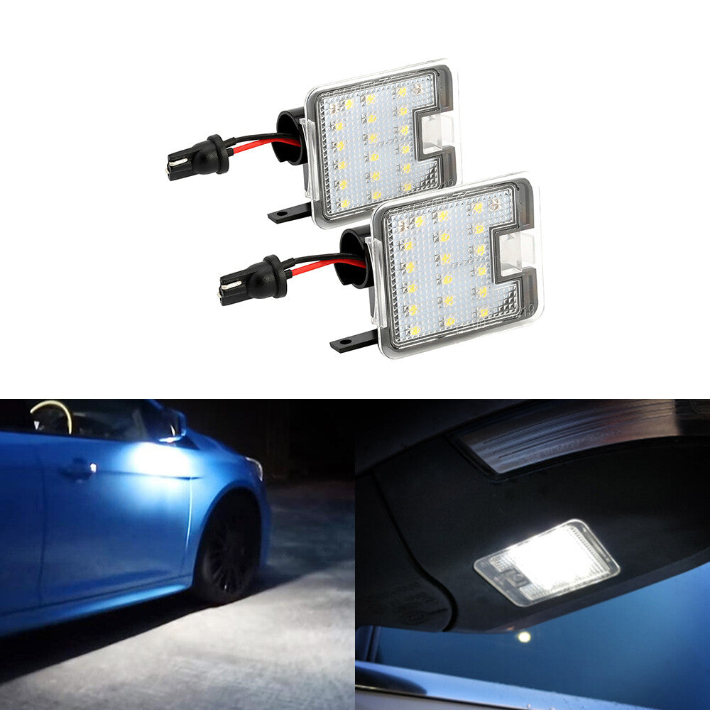 2x Car Side Mirror Puddle Light 18 LED Fits for Ford Focus Mondeo Kuga Escape C-Max Q