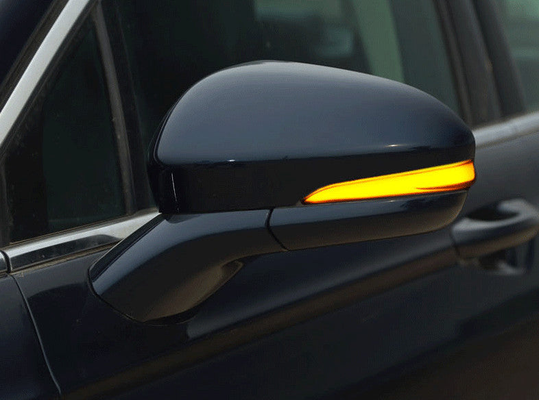 for Ford Mondeo Fusion 13-2020 Rear Blue/Amber Streamer LED Side Mirror Light 2X
