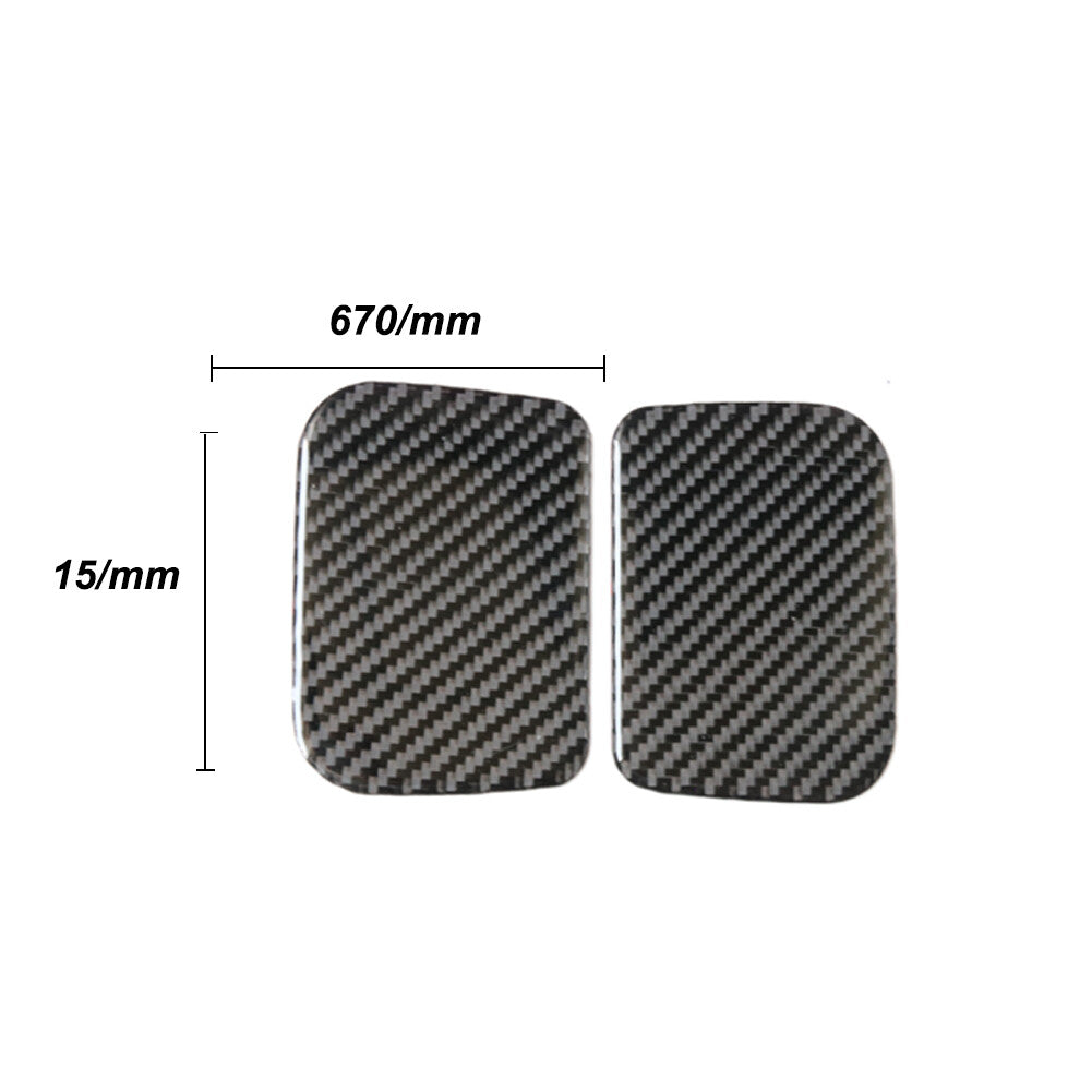 2X Red Carbon Fiber Front Door Handle Frame Cover Trim for Chrysler 200 2011-14 v
