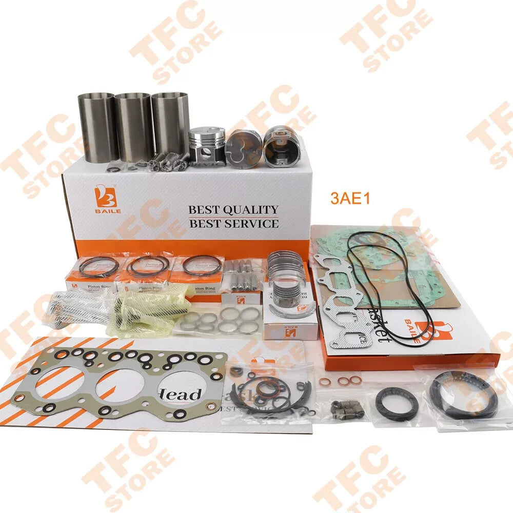 Overhaul Rebuild Kit for ISUZU 3AE1 Engine With Piston Rings Full Gasket Bearing