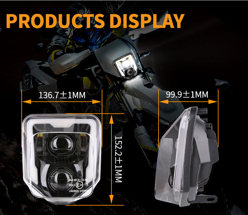 For Husqvarna 701 Enduro Supermoto 2016-2024 Motorcycle LED Headlights Head Lamp Q