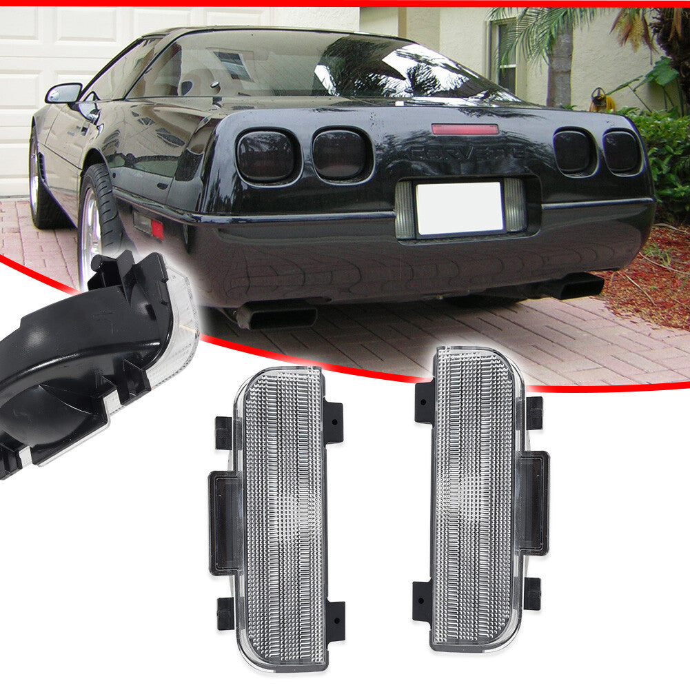 Transparent tailgate rear reverse backup light LH+RH side suitable for 84-90 for Corvette C4- v