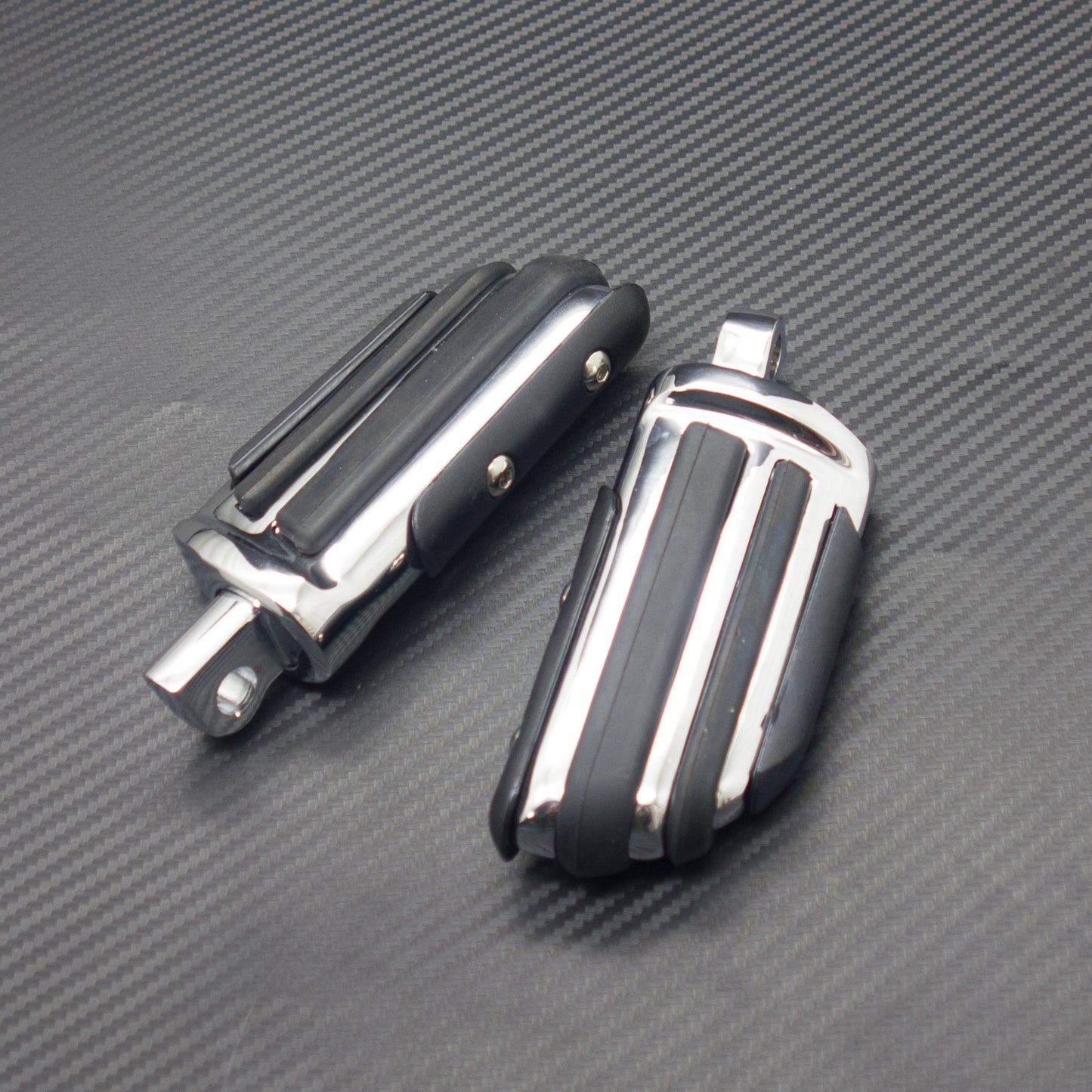 Chrome Footrests Front Rear Footpeg for Harley Sportster 1200 Softail Dyna Q