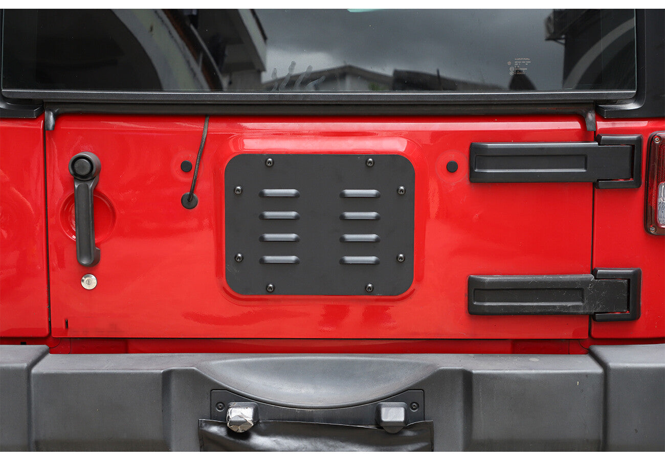 Rear Tailgate Exhaust Plate Rubber Plug Screw Trim for Jeep for Wrangler JK 2007-17